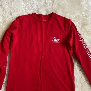12-14 red Vineyard Vine shirt for 12-14 y/o boy